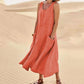 ✨Hot Promotion 49% Off✨Women's Sleeveless Cotton And Linen Dress With Pockets🎉