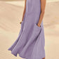 ✨Hot Promotion 49% Off✨Women's Sleeveless Cotton And Linen Dress With Pockets🎉
