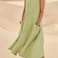 ✨Hot Promotion 49% Off✨Women's Sleeveless Cotton And Linen Dress With Pockets🎉