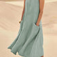 ✨Hot Promotion 49% Off✨Women's Sleeveless Cotton And Linen Dress With Pockets🎉