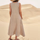 ✨Hot Promotion 49% Off✨Women's Sleeveless Cotton And Linen Dress With Pockets🎉