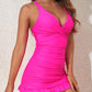 🌷Holiday offer 49% discount 👙Swimming costume with deep V and gathered back