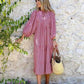 👗👗Women's Elegant Puff Sleeve Floral Boho Maxi Dress