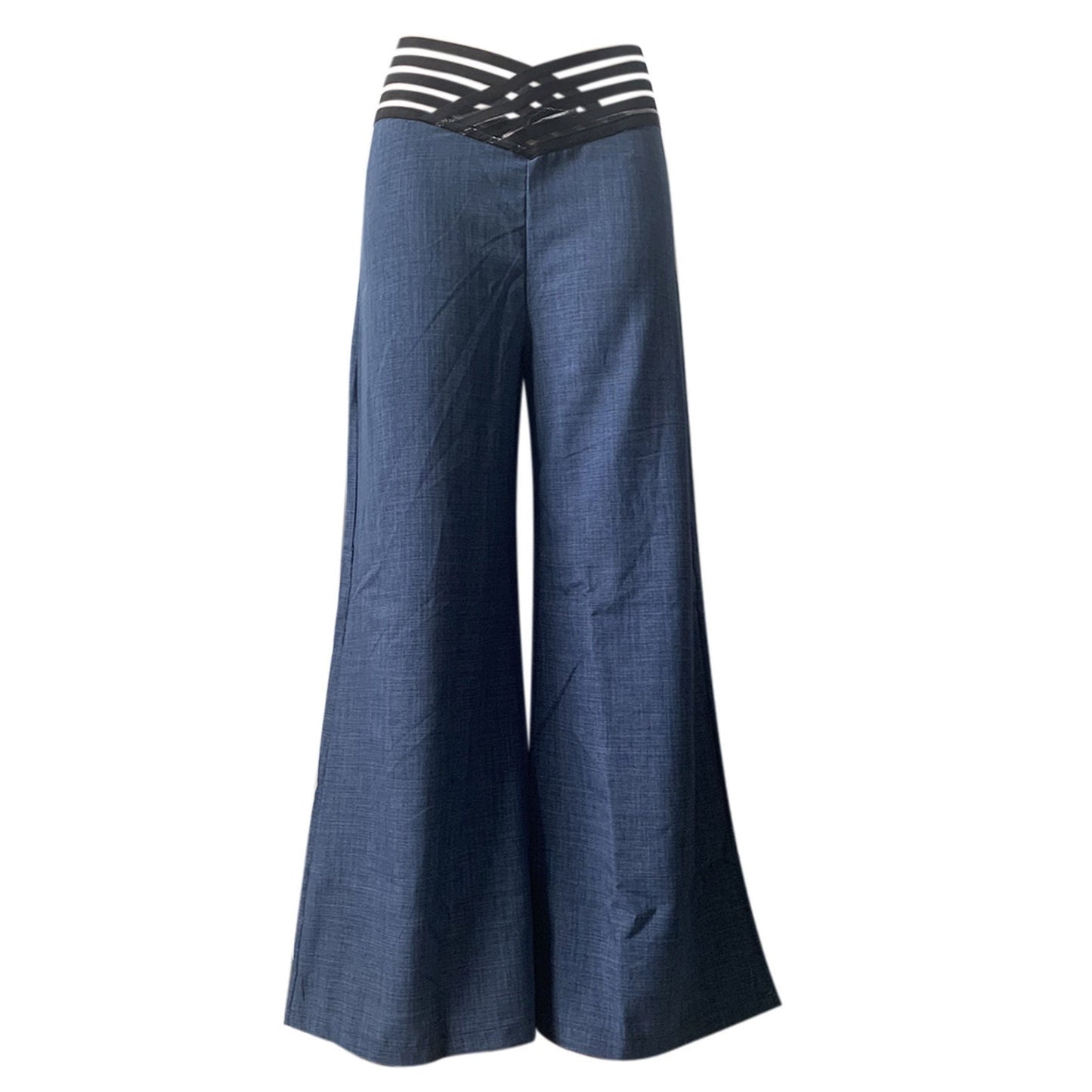 🍃Women's Casual Hollow-out High-Waisted Wide-Leg Pants