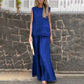 Women’s 2-Piece Cotton Linen Sleeveless Top & Palazzo Pants Set