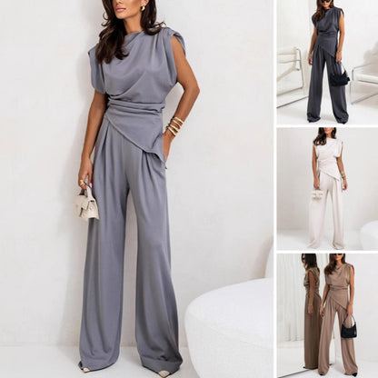 💕Spring New💕 Women’s Elegant Solid Color Two-Piece Set