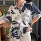 Women's Casual Stand Collar Printed Blouse