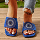 🎁 Hot Sale 49% OFF 🔥Women's Evil Eye Rhinestones Adorned Sandals