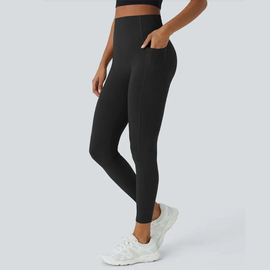 🌸2025 HOT SALE 49% OFF🌸High-Waisted Butt Lifting Tummy Control Shaping Training Leggings with Side Pocket