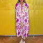 Women's Loose Printed Dress with Pockets