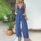 💖LAST DAY PROMOTION - 50%OFF💖Women's Deep V-Neck Denim Jumpsuit