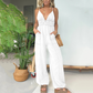 💖LAST DAY PROMOTION - 50%OFF💖Women's Deep V-Neck Denim Jumpsuit