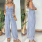 💖LAST DAY PROMOTION - 50%OFF💖Women's Deep V-Neck Denim Jumpsuit