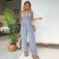 💖LAST DAY PROMOTION - 50%OFF💖Women's Deep V-Neck Denim Jumpsuit