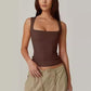🎀Buy 1 Get 1 Free🎀 Women's Square Neck Sleeveless Double-Layer Tank Top