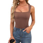 🎀Buy 1 Get 1 Free🎀 Women's Square Neck Sleeveless Double-Layer Tank Top