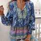 🌷LAST DAY SALE 50% OFF🌷Women's Fashion Printed v-Neck Long Sleeve Shirt 2