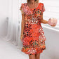 Versatile Stylish Leopard Colorful Print Sequin Dress