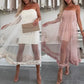 🌸Spring Specials💐 Women's Mesh Patchwork Strapless Dress