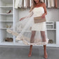 🌸Spring Specials💐 Women's Mesh Patchwork Strapless Dress