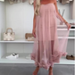 🌸Spring Specials💐 Women's Mesh Patchwork Strapless Dress