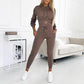 Women's Two-Piece Hooded Tracksuit Set