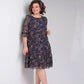 Women's Casual Round Neck Printed Dress