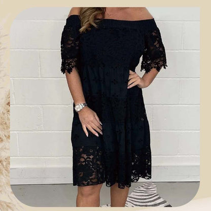 🔥Summer Hot Sale 49% Off 😍Handmade Lace Hollow Patchwork Strapless Dress