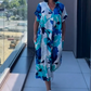 Women's Casual Elegant Printed V-Neck Dress