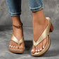 💕Limited Sale 49% OFF💕Women’s Summer Chunky Heel Flip Flops
