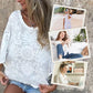 Women’s Boho Chic Sheer Lace Embroidered Blouse💥Limited time offer