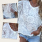 Women’s Boho Chic Sheer Lace Embroidered Blouse💥Limited time offer