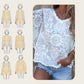 Women’s Boho Chic Sheer Lace Embroidered Blouse💥Limited time offer