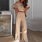 💕Limited Sale 25% OFF💕Women’s Casual One Shoulder Top & Pants Two-Piece Set