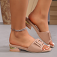 Women's Chunky Heel Slide Sandals