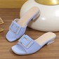Women's Chunky Heel Slide Sandals