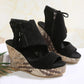 Women's Tassel Open Toe Platform Wedge Sandals
