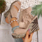 Women's Tassel Open Toe Platform Wedge Sandals