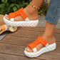 🔥2025 HOT SALE-50% OFF🔥Bright Color Chunky Woven Slippers