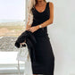 💥2025 New Arrive - 50% OFF💥Women's 2-Piece Set Sleeveless Dress & Loose V-Neck Pullover