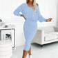 💥2025 New Arrive - 50% OFF💥Women's 2-Piece Set Sleeveless Dress & Loose V-Neck Pullover