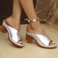🌸Summer Hot Sale 49%OFF🌸Chunky Heel Slip-on Platform Sandals