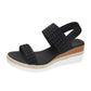 Platform wedge heel sandals for women