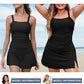 💥Last Day Special Price ￡14.99🩱Women Vintage Tummy Control Two Piece Tankini Swimsuits