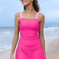 💥Last Day Special Price ￡14.99🩱Women Vintage Tummy Control Two Piece Tankini Swimsuits