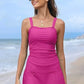💥Last Day Special Price ￡14.99🩱Women Vintage Tummy Control Two Piece Tankini Swimsuits