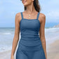 💥Last Day Special Price ￡14.99🩱Women Vintage Tummy Control Two Piece Tankini Swimsuits