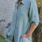 Women's Casual Button Front Loose Fit Shirt