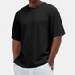 Men's Casual Versatile Textured Crew Neck T-Shirt