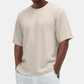 Men's Casual Versatile Textured Crew Neck T-Shirt